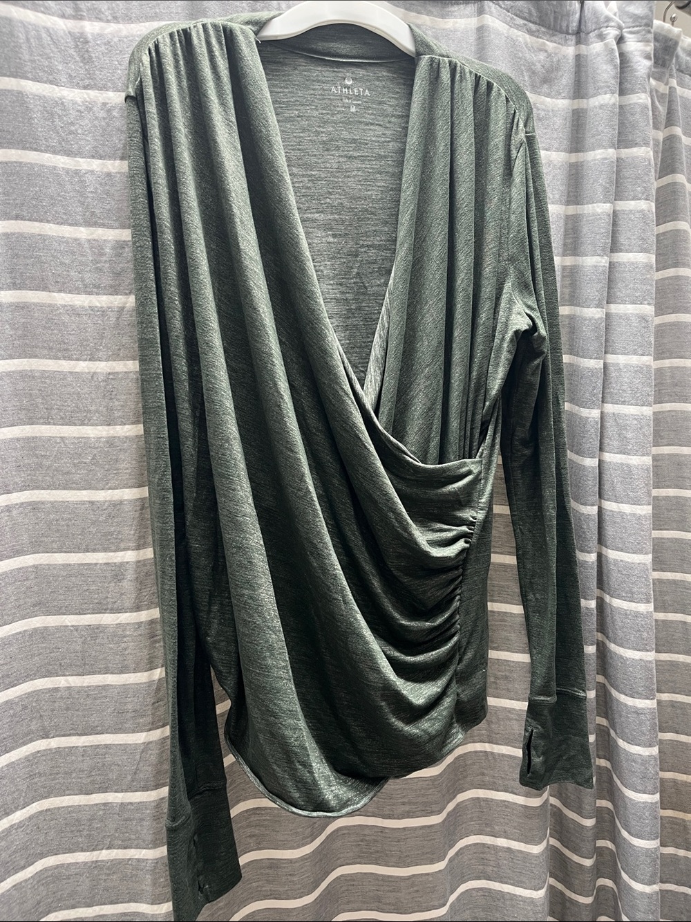 Athleta Long Sleeve Crossbody Top